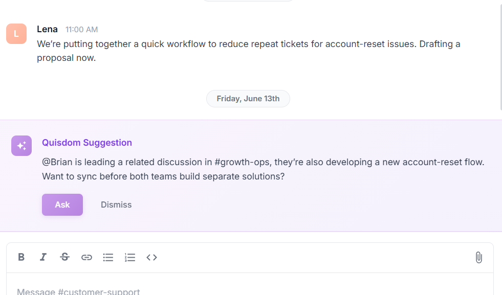 AI identifying duplicate work